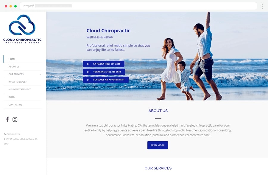 Chiropractor Appointment Booking Page