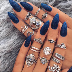 Kit com 16 Anéis Boêmio...